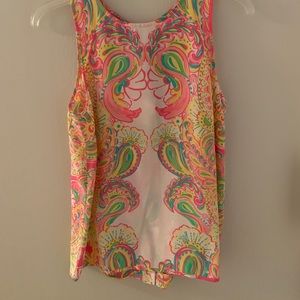 Lilly Pulitzer Sleeveless Silk Blouse